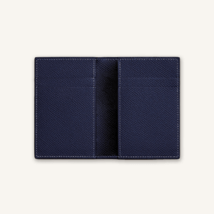 epsom-notebook-navy-02 navy blue epsom leather notebook wallet by Atelier Penny James